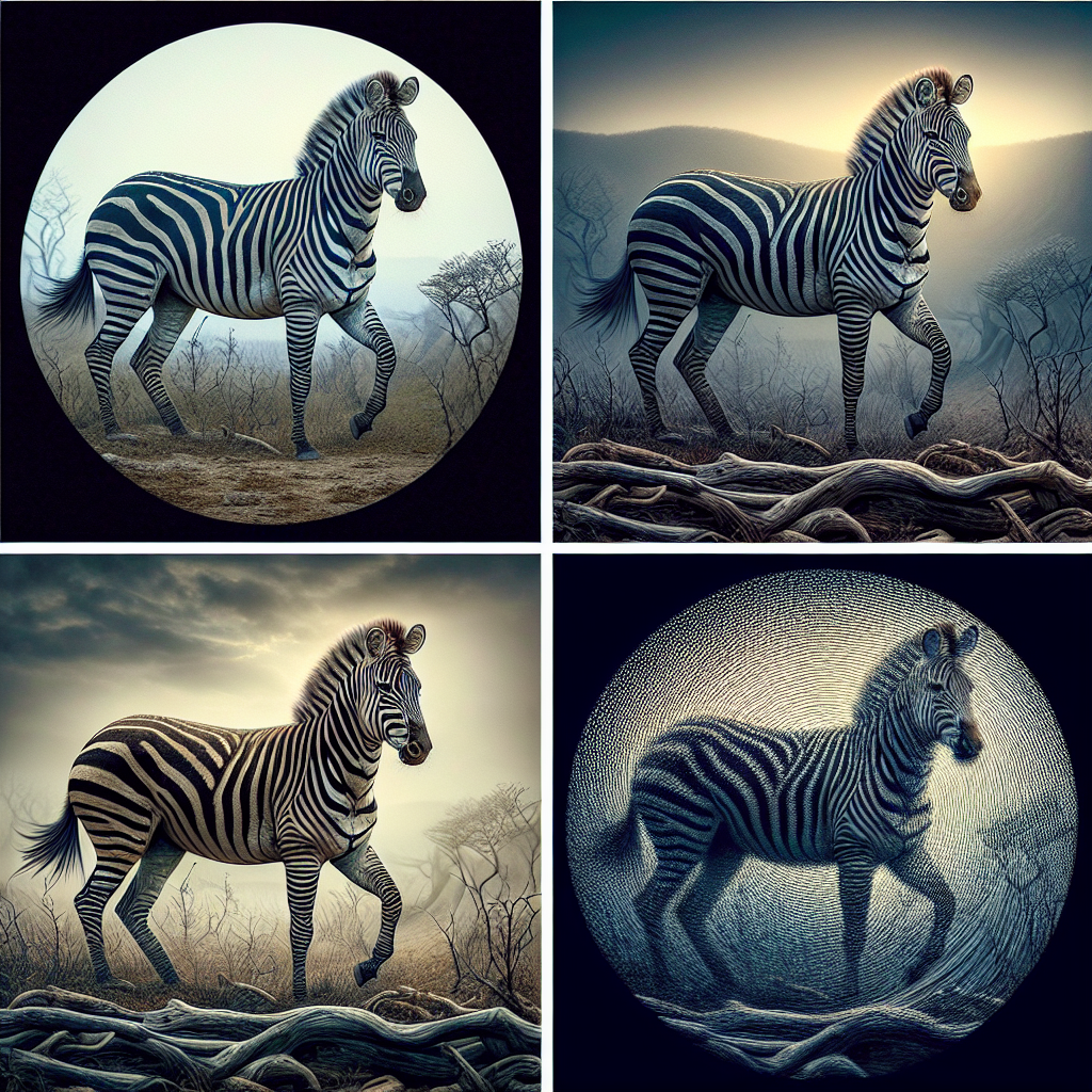 ChatGPT and Google AI create a comparative difference above and show it in four forms